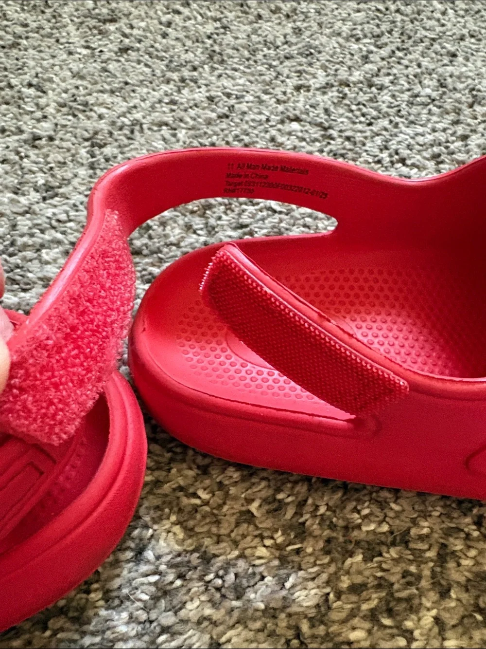 Kids Red Crab Sandals
